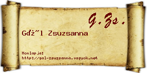 Gál Zsuzsanna névjegykártya